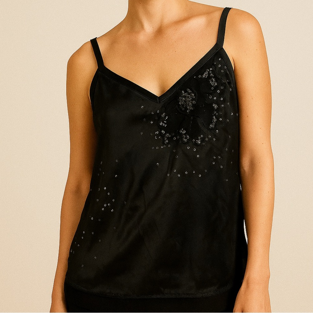 DKNY Black Satin Camisole